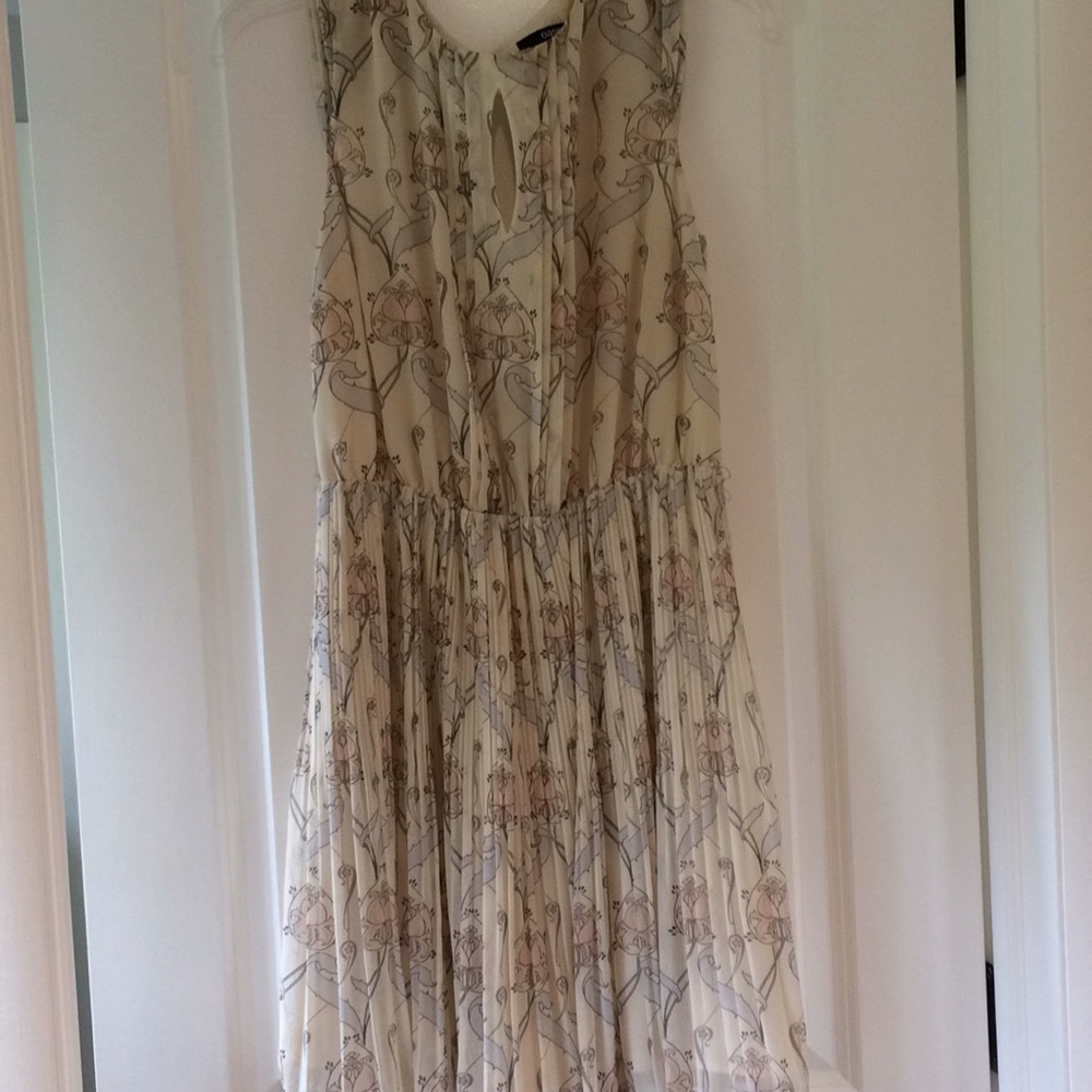 Floral print chiffon dress